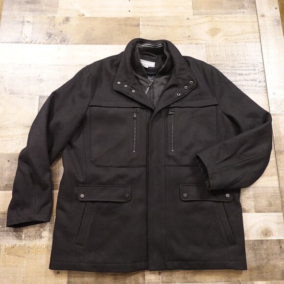 Michael Kors Other - Michael Kors Wool-Blend Quilted Lined Jacket - Men's Size XXL Black‎